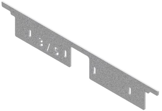 Produktbild UBK 300 003  -  UBK 300 Endstück-Kante für 3 und 5mm Vertiefung